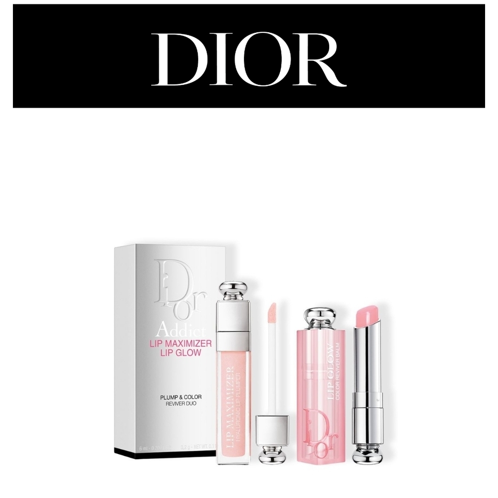 Dior Addict Lip Maximizer Lip Glow Duo Pink 001 Full Size On Both - Picture 4 of 4